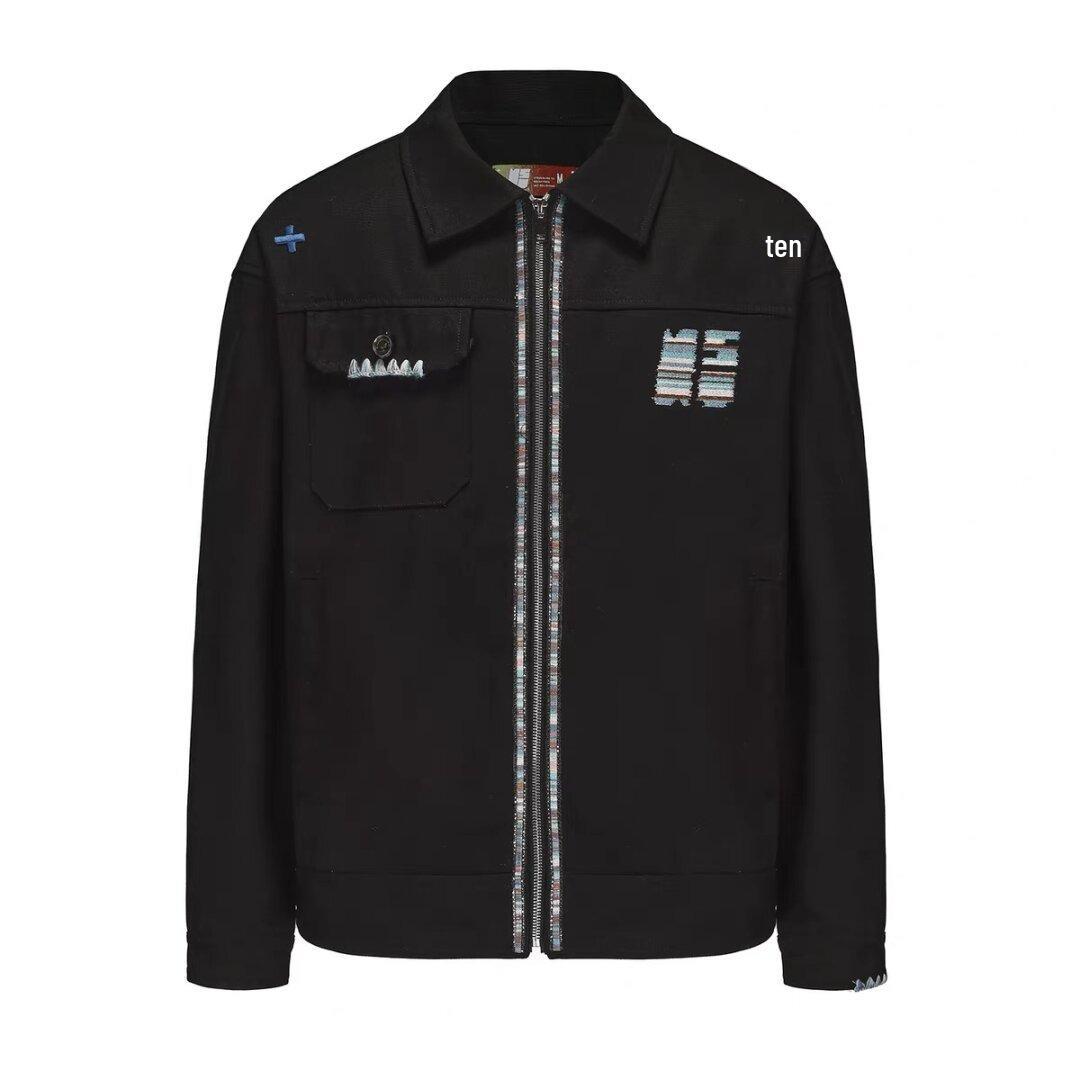 Unisex Retro Barn-Style Embroidered Workwear Jacket L
