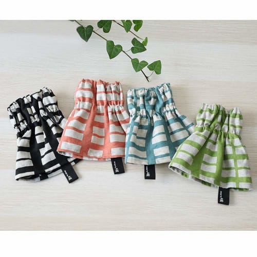 AndNE Multi-Arm Covers, Koushi Blue, Set for Both Arms, 18cm Wide X 17cm High, 9cm Cuff, Made In Japan, For Work, Office, Cooking, Stain Prevention, R