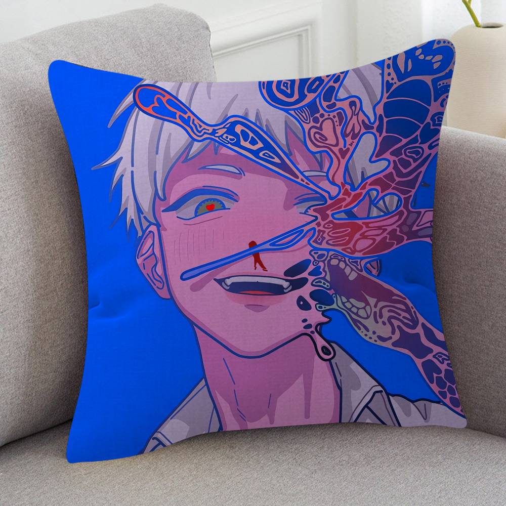 Anime The Summer Hikaru Died Cute Cartoon L Game Cushion Cover Pillowcase Upholstery Sofa Throw Pillow Home Decor Pillowcas