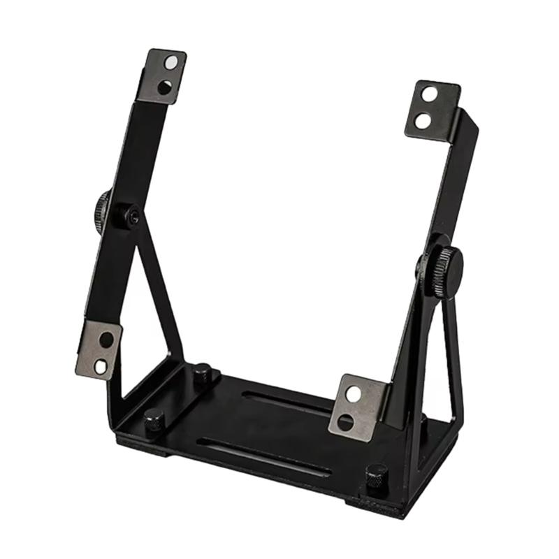 Adjustable Automotive Fan Mount Corrosion Resistant Metal Bracket 360 Degree Rotation Easy Installation Car Cooling Accessory