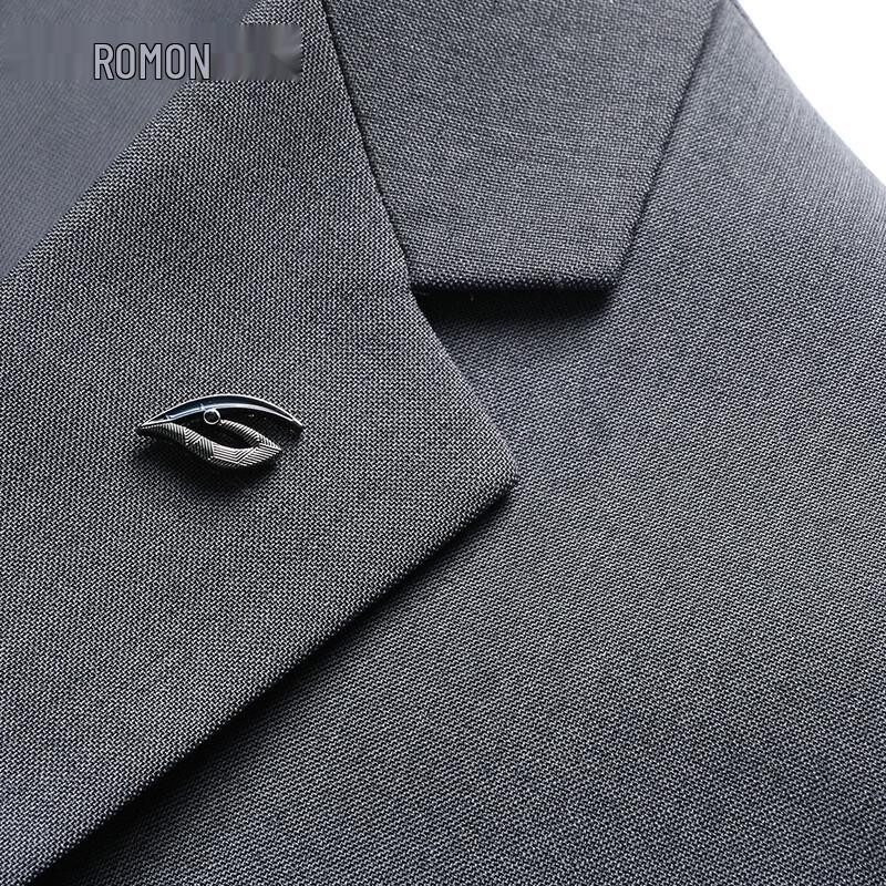 ROMON Men's Easy-Care Business Casual Blazer