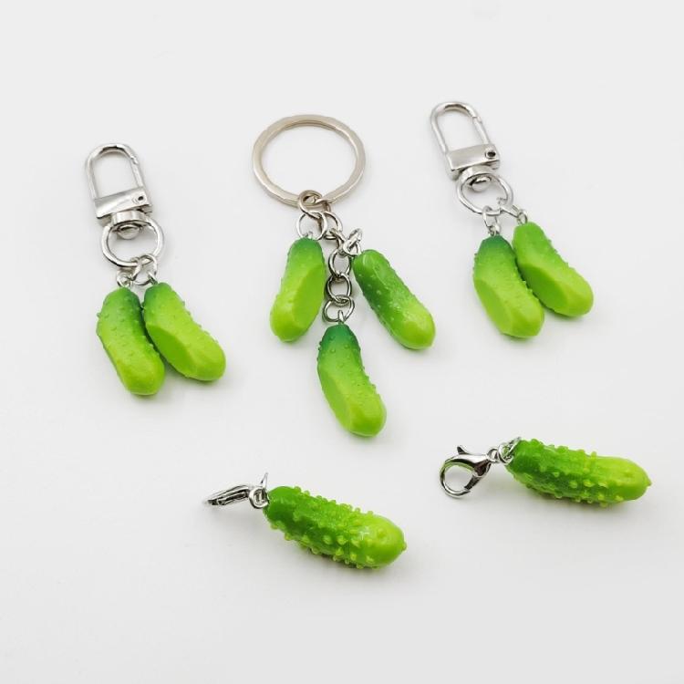 Elegant Charm Lovely Cucumber Bag Ornament Decoration for Teens and Fashion Enthusiasts Stylish Outfits Daily Use