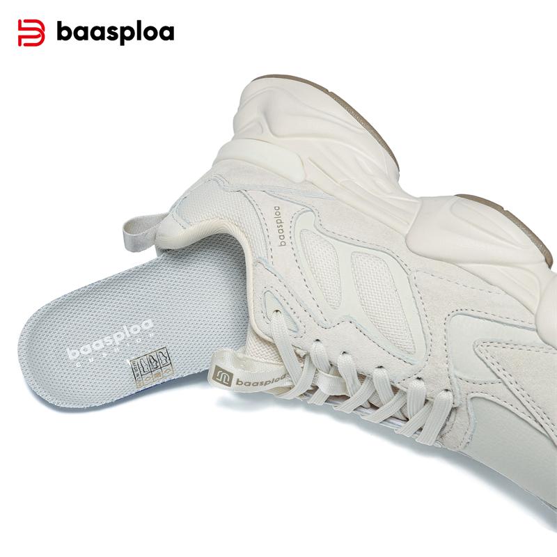 BAASPLOA Dámské ležérní tenisky Módní pohodlná obuv pro chůzi pro ženy Jednobarevná sportovní obuv Protiskluzová Zvýšení výšky