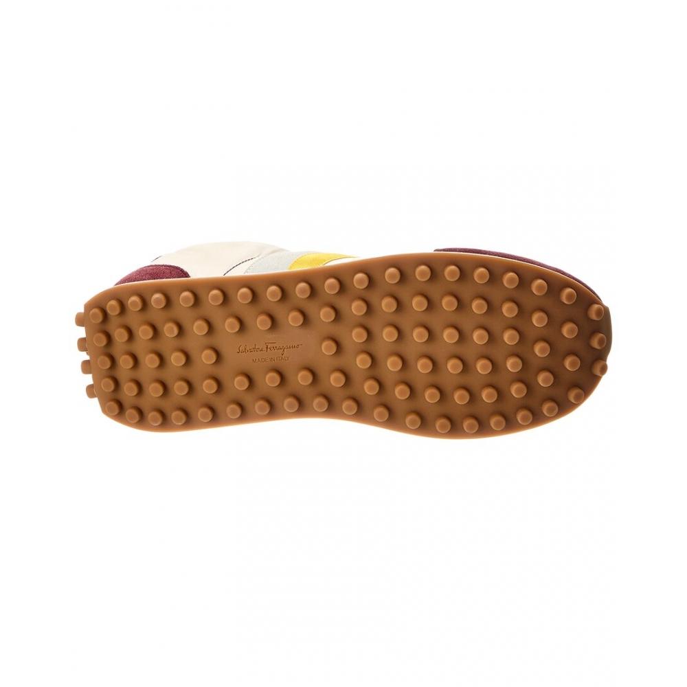 Salvatore Ferragamo Ferragamo Iulio Suede Sneaker Purple