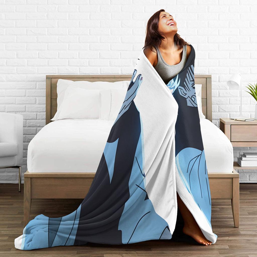 Choso Flanelldecke Kaisens Anime Lustige Überwurfdecken für Zuhause Hotel Sofa 150*125cm Bettüberwürfe