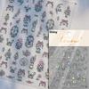 1piece 5Dcute tulip flower nail stickers high quality self-adhesive embossed nail art decals for girls decoration sticker