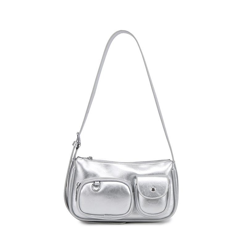 Bag Women's 2025 Spring and Summer New Korean Ins Niche Personalized Retro Shoulder Underarm Bag Crossbody Small Square Bag