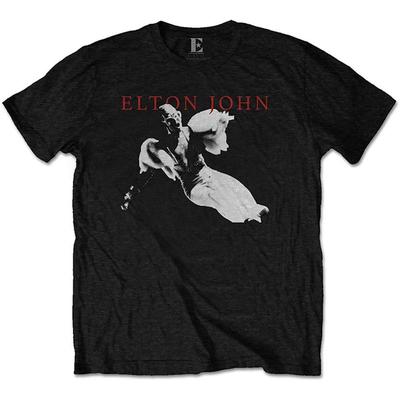 Homage Eltona Johna 1 Slim Fit Tričko Velké Černé Unisex Tričko