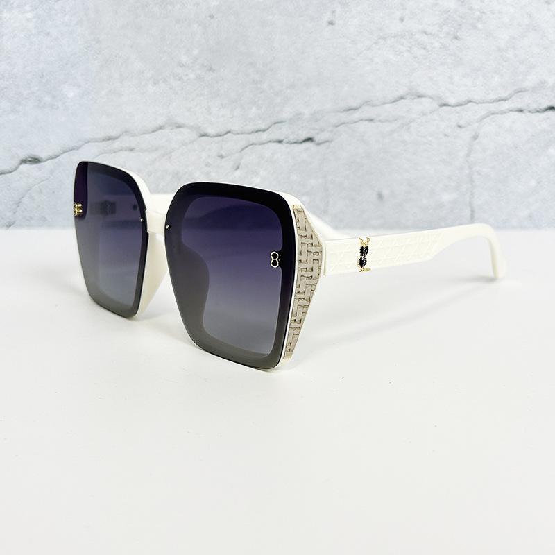 Personalized Mesh Old Temple Sl Sunglasses Men'S And Women'S Trend Glasses Polarized Retro Large Frame Sunglasses