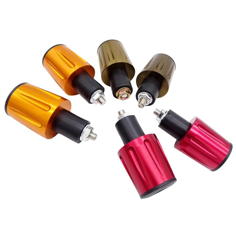 2pcs/set 22mm Motorcycle Universal Handlebar Bar End Plugs Aluminum Handlebar Ends Balanced Slider Plug for Suzuki Yamaha Bmw