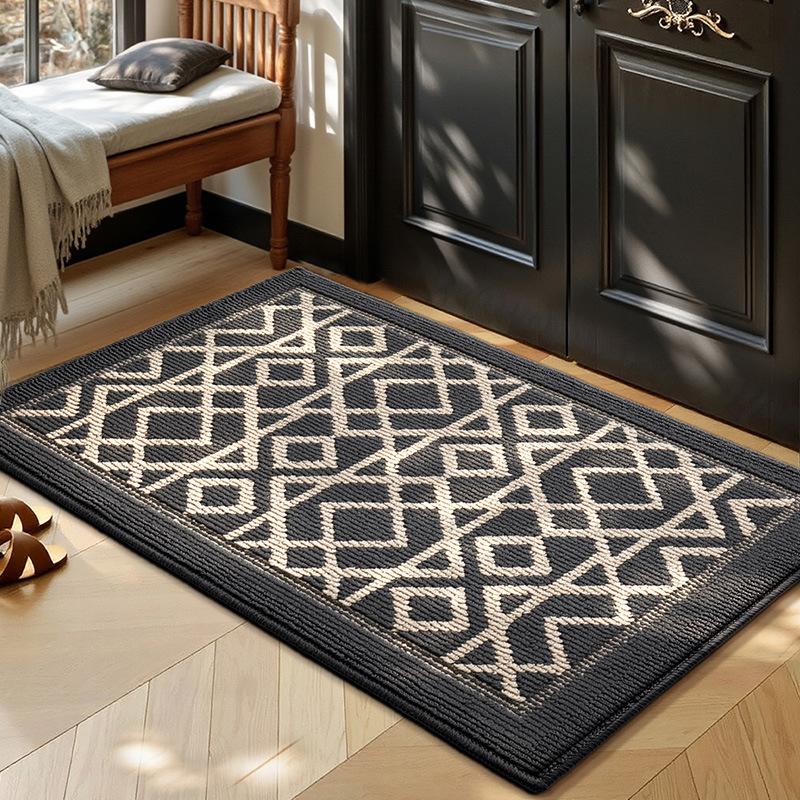 Entrance Door Mat for Hallway Skin-Friendly Polypropylene Woven Carpet Texture Anti-Slip Dustproof Durable & Safe Floor Rug