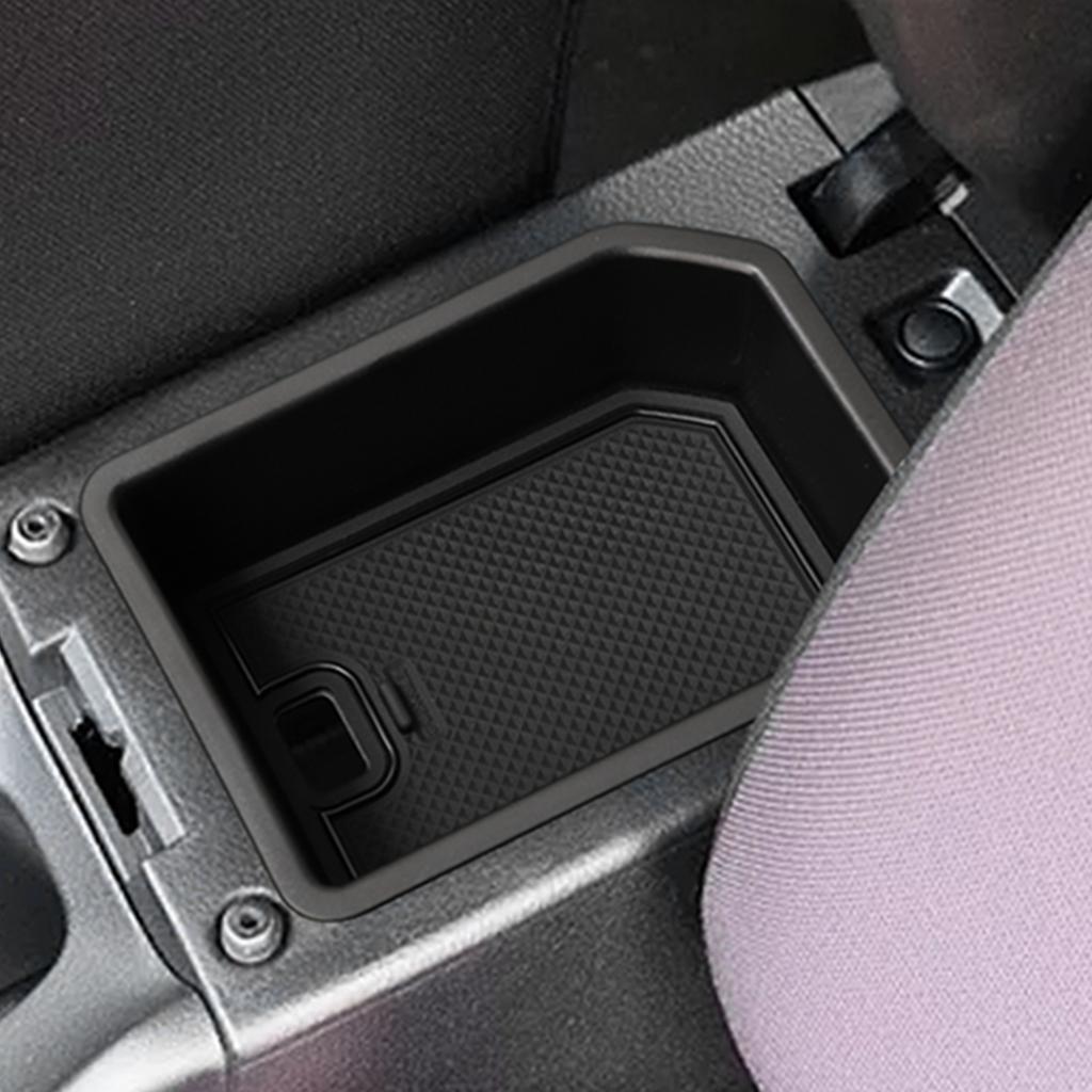 Car Armrest Storage Box for Suzuki Fronx 2024 2025 Center Tray ABS Organizer Stowing Tidying Accessories Black