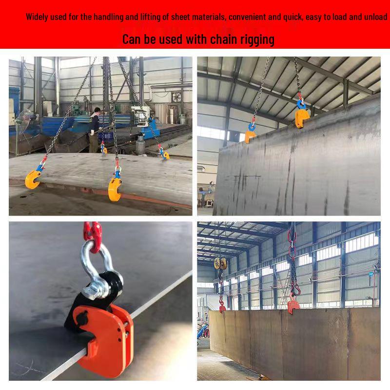 5T Alloy Steel Lifting Clamp: Horizontal, Vertical & Flat Lifting for Steel Plates