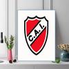 Club Atletico Independiente Pattern  3pcs 100% Round Full Drill 5D DIY Diamond Painting Embroidery Cross Stitch Rhinestone Décor