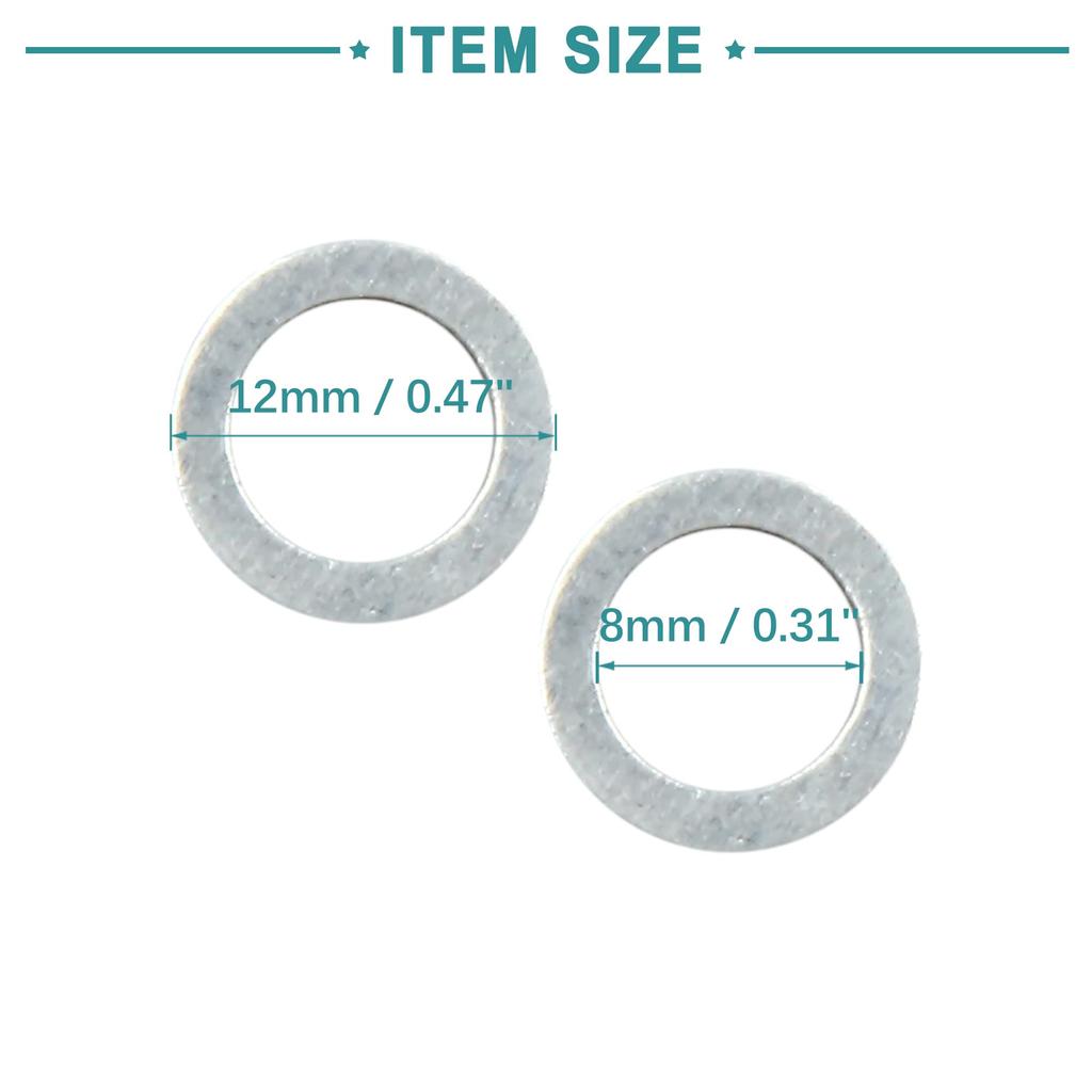 ACROPIX Automotive Crash Washer Drain Faucet Gasket 0.3 inch (8 mm) Inner
