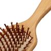 Bamboo Paddle Hair Brush Ergonomic Detangling Smoothing Massage Cushion Hair Brush Styling Tool