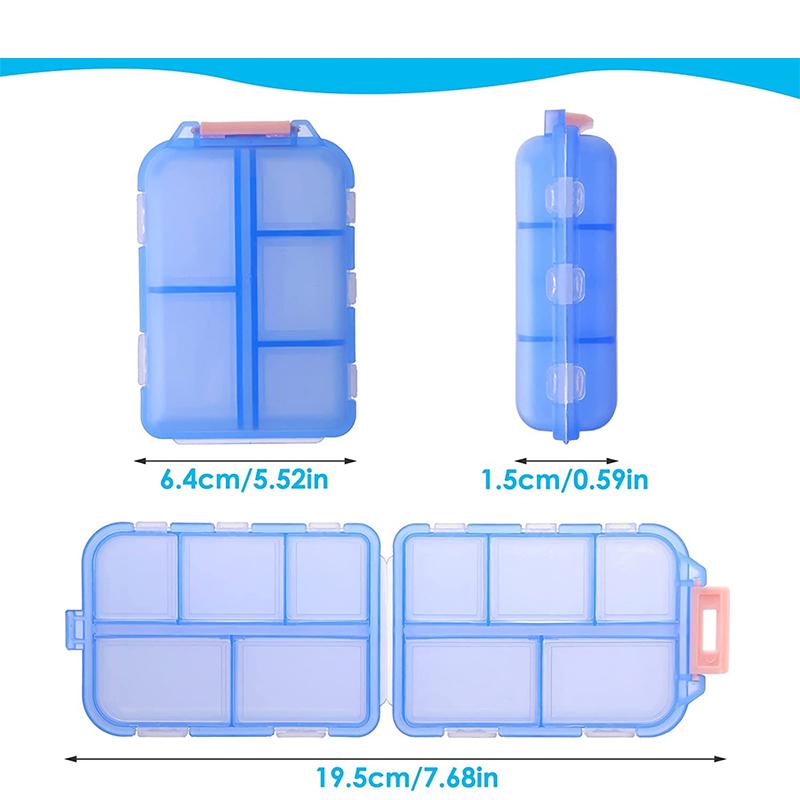 1Pcs Moisture Proof Pill Organizer Portable Medicine Vitamin Holder Box For Daily Use Pocket Purse Pill Case