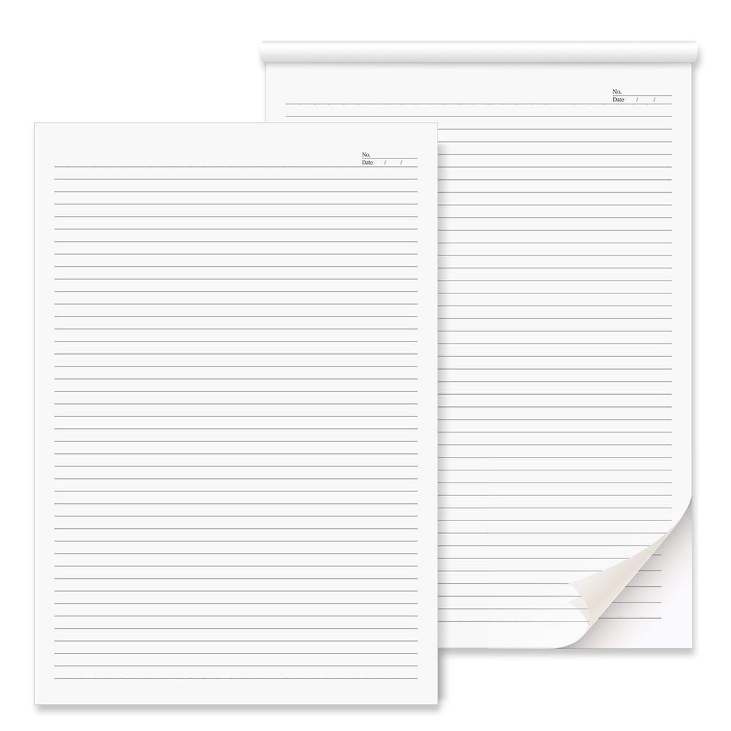 A3 Large Horizontal Line Paper Notebook - Single Line for Office, Student Mind Maps, Drafts