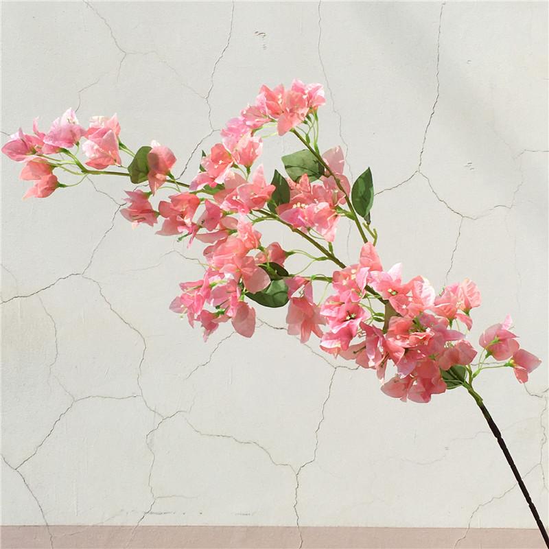 Artificial Bougainvillea Flower Tree Branch Faux Silk Flower for Wedding Party Home Floral Arrangement