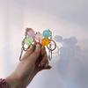 3D Food Lollipop Keychain Jelly-colored Candy Key Rings Lovely Simulation Lollipop  Jewelry Gifts