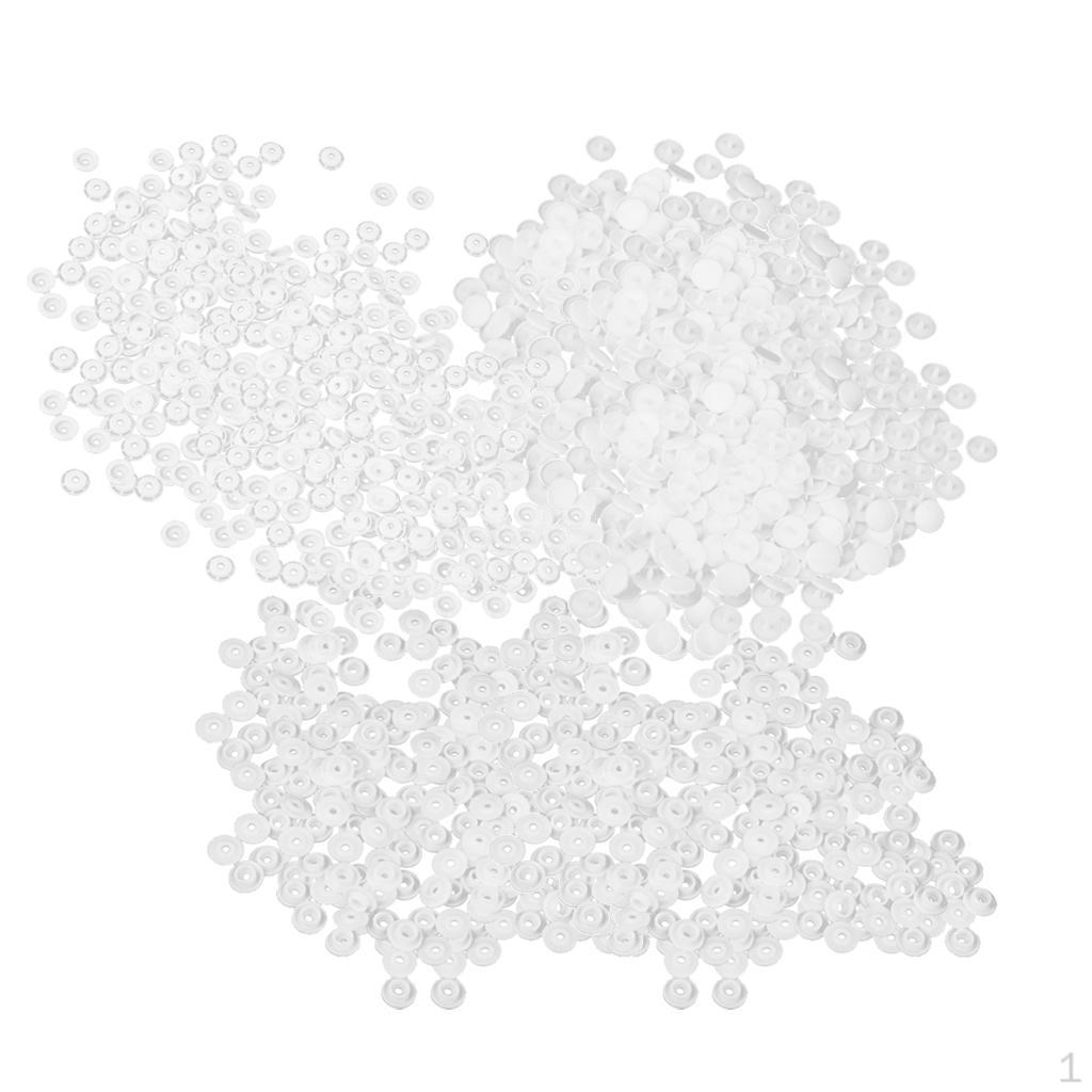

2x100 комплектов T5 и T8 белых пластиковых застежек-кнопок KAM из смолы