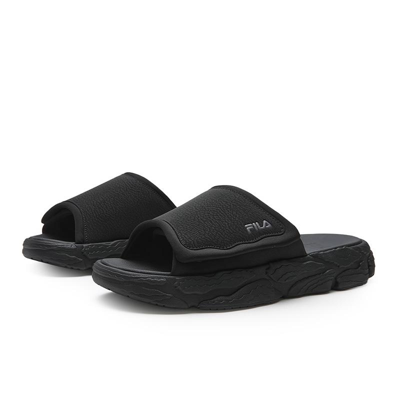 Fila Fern Slipper Minimalist Classic Trendy Retro Casual Versatile Comfortable Thick Sole Slide Sandals Men Slippers Caviar-Grey F12M622507FCV