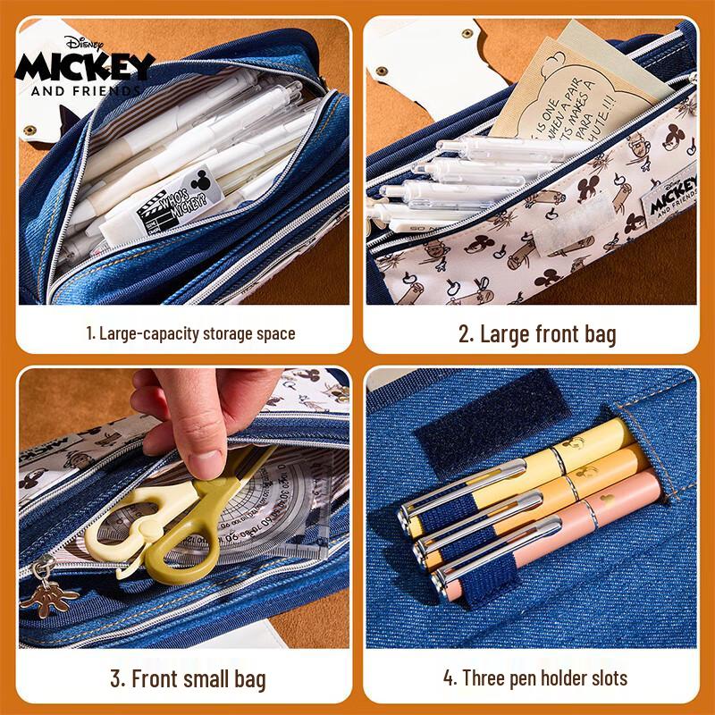 Disney Mickey Mouse Large Capacity Pencil Case