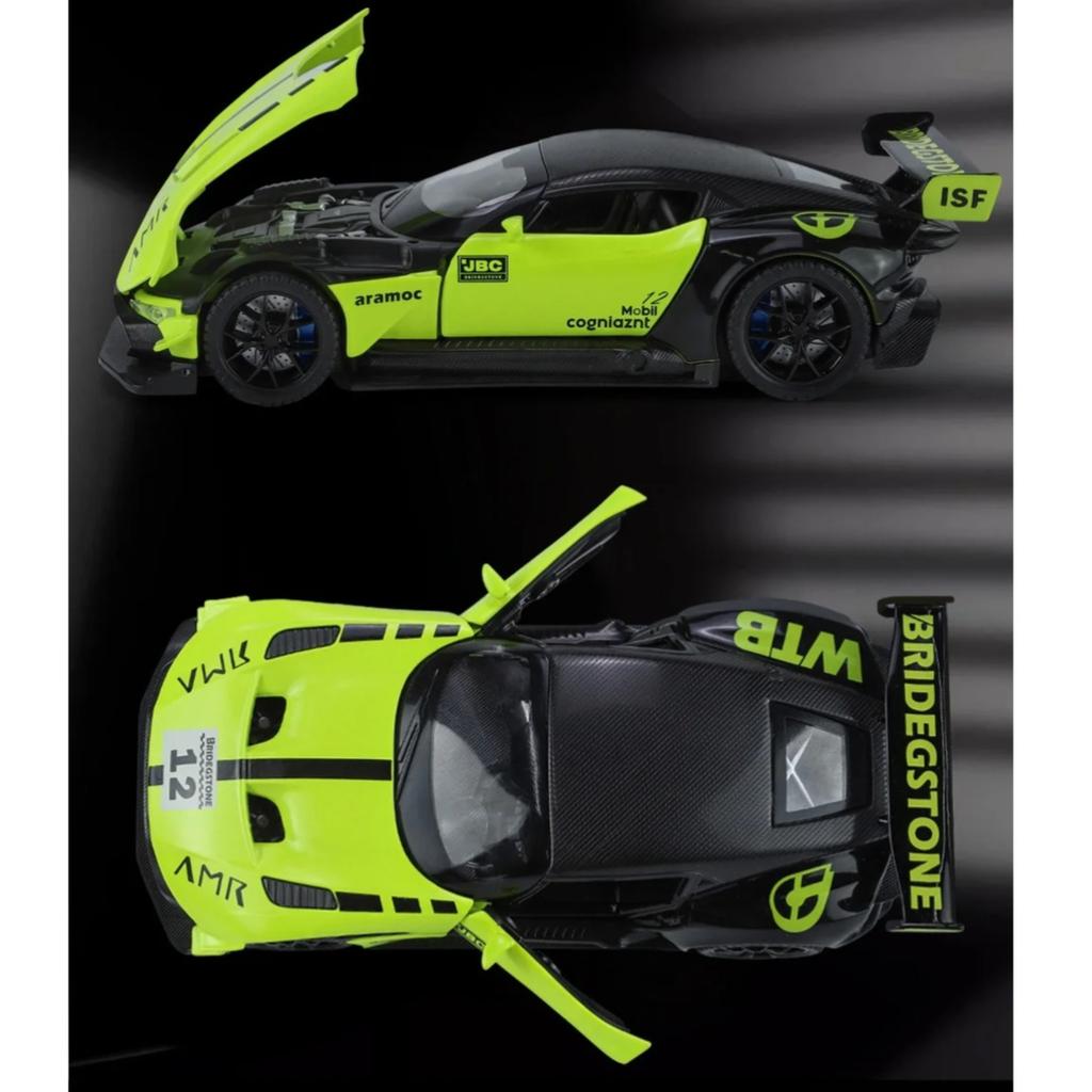 1/32 Scale Simulation Martin Vulcan Alloy Car Model, Children's Sound and Light Toys, Desktop Collection Ornaments for Boys Gifts