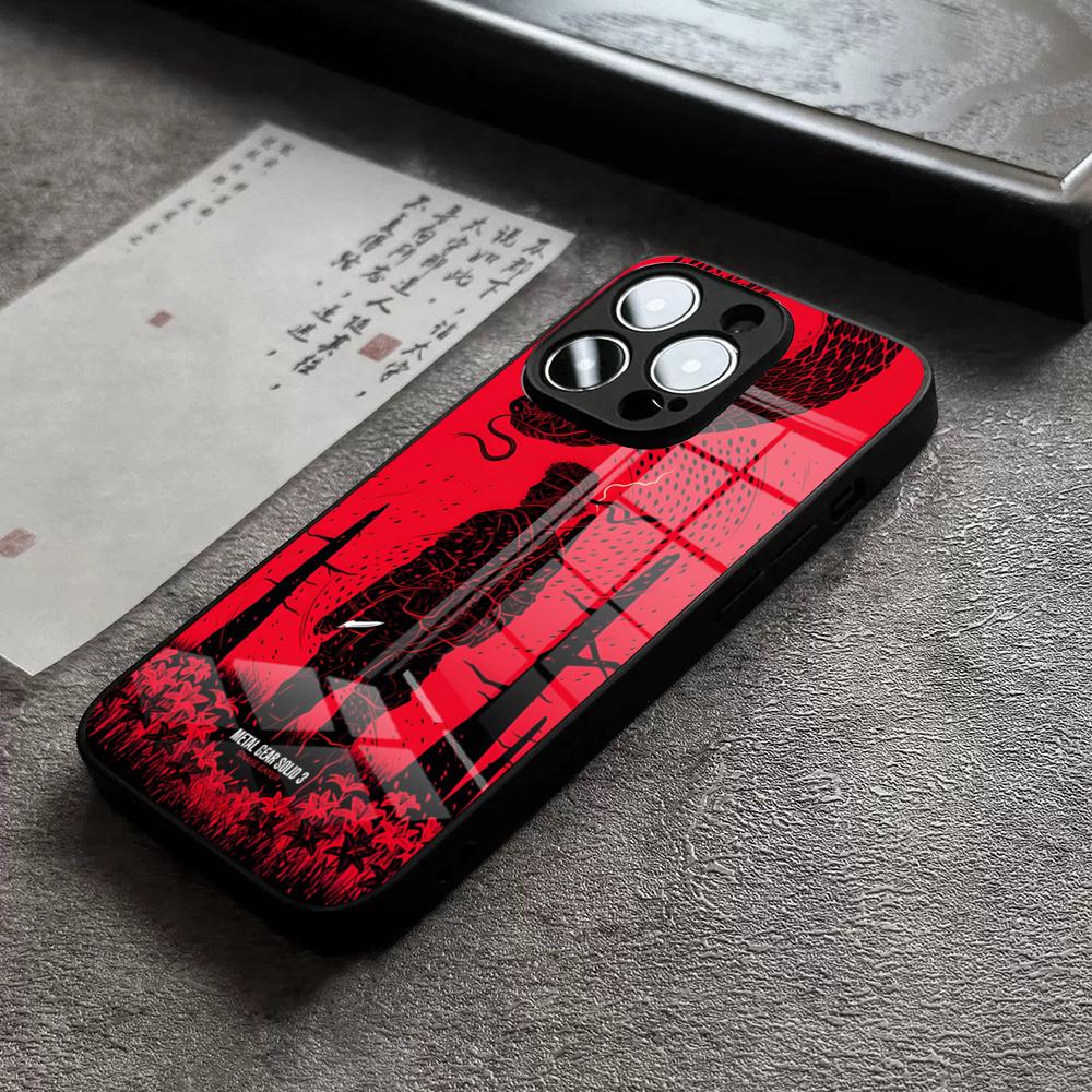 Metal Gear Solid Phone Case For IPhone 16 Pro Max 15 Plus 14 Pro 12 11 13 Mini X XR XS Max 8 7 Plus SE Glass Cover