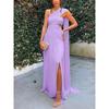 Women's Fashion Tube Top Pleated Dress Streamer Slim Slim