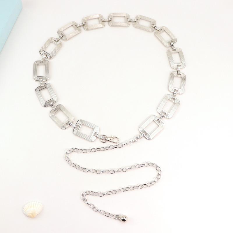 Waist chain, trendy fashion metal, high-end niche suit chain jewelry ins versatile thin waist chain women