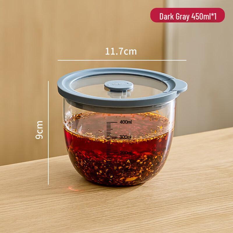 Heat-Resistant Glass Chili Oil Storage Jar