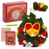 Fenrry Crochet Kit for Beginners Christmas Wreath Adults Knitting Kit with Step-by-Step Video Tutorials Crochet Yarn