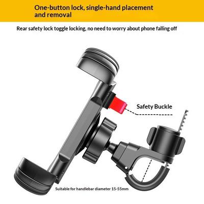 Suporte de Telefone Rotativo 360° Ajustável para Bicicleta Motocicleta Suporte Estável Anti-vibração para Telefones de 4-7 Polegadas Viagem de Ciclismo de Estrada Montanha