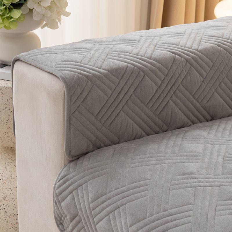 Winter Plüsch Sofa Kissen Nordic Einfache Verdickte Nicht-slip hochwertige Leder Sofa Kissen Rückenlehne Abdeckung Schal Volle Abdeckung