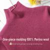 SNOWFLYING Women's 100% Wool High-Neck Pullover Sweater
