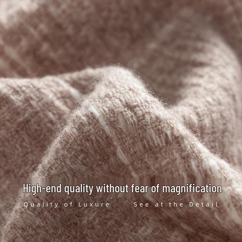 Korean Style 100% Wool Scarf: Elegant and Versatile Women's Winter Shawl