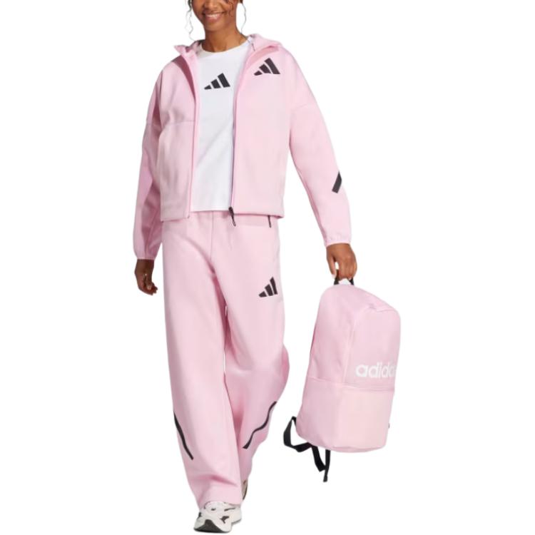 adidas Z.N.E. Full-Zip Hoodie True Pink Women Streetwear JC5393