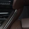 Real Carbon Fiber Car Accessories Gear Shift Side Decorative Trim Cover Soft Sticker For BMW X5 F15 2014-2018 X6 F16 2015-