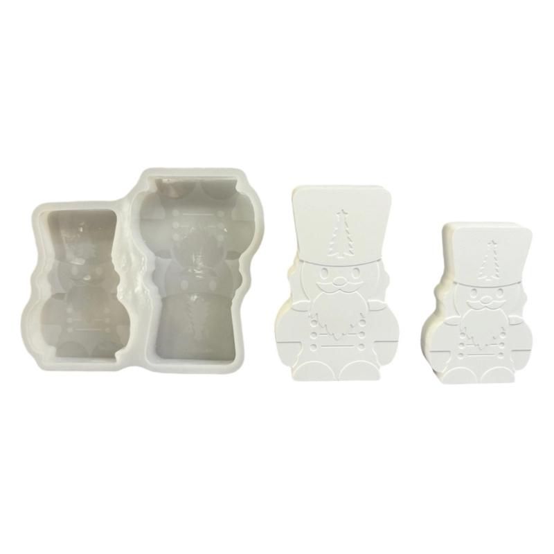 Sturdy Reusable Silicone Craft Mould Christmas Nutcrackers Shape for Candle Making and Art Projects 1
