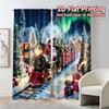 Set Of 2 Modern Curtains Christmas Polyester Easy Install Holiday Bedroom Office Kitchen Living Curtain Perfect For Master