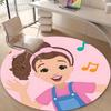 1pc Ms Rachel4 Design Printed Area Round Carpet for Bedroom Living Room Home Decor Rugs Mat Non Slip Mat Rug for Bedside