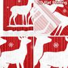 2pcs, 2D FLAT PRINTING Curtains (Without Rod) Reindeer Duo Christmas Holiday Curtains Semi-Sheer Curtains Decorations Inside Use
