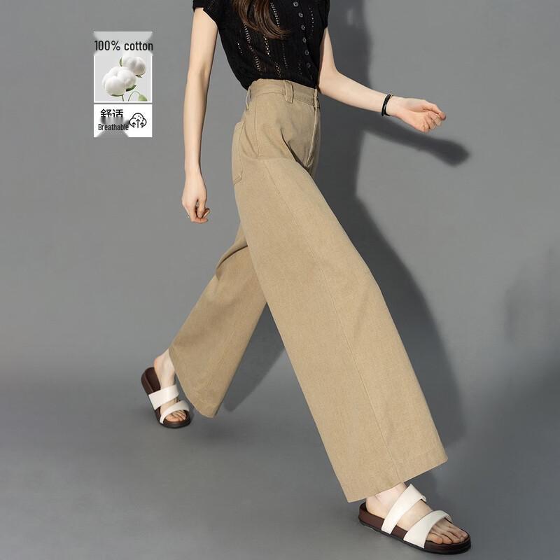 Demana Cotton Story Mid-High Waist Wide-Leg Jeans XL