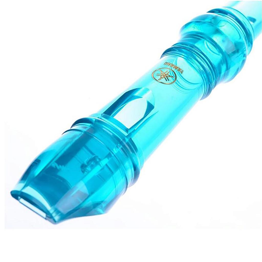 ABS Resin Soprano Recorder German Fingering Blue Translucent YRS-20GB