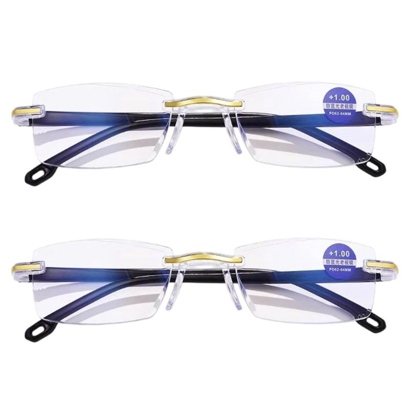 Magnifying Reading Glasses Frameless Eye Glasses For Seniors Frameless Design Lightweight Comfort