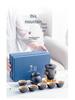 Portable Glass Travel Tea Set: Quick Outdoor Kung Fu Tea Cup & Japanese Teapot - Perfect Business Gift Set