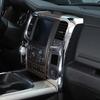 Center Console Navigation Side Panel Trim Frame Cover Chrome For Dodge RAM 10-17
