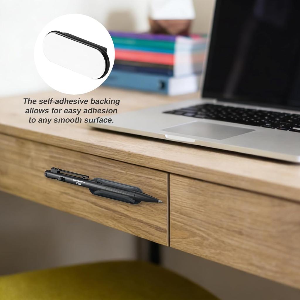 2/4 PCS Adhesive Silicone Pen Holder Desk & Wall No-Drill Flexible Pencil Fixator Space-Saving Organizer, Home Office Classroom