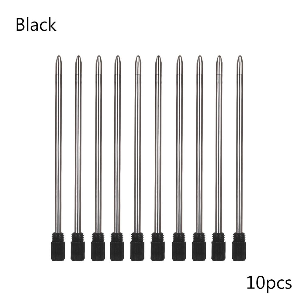 10Pcs/lot Blue/Black Color Ink Ballpoint Pen Refills Metal Pen Medium Nib Core Cartridge Core Ink Recharge Blue/Black Ink 7cm